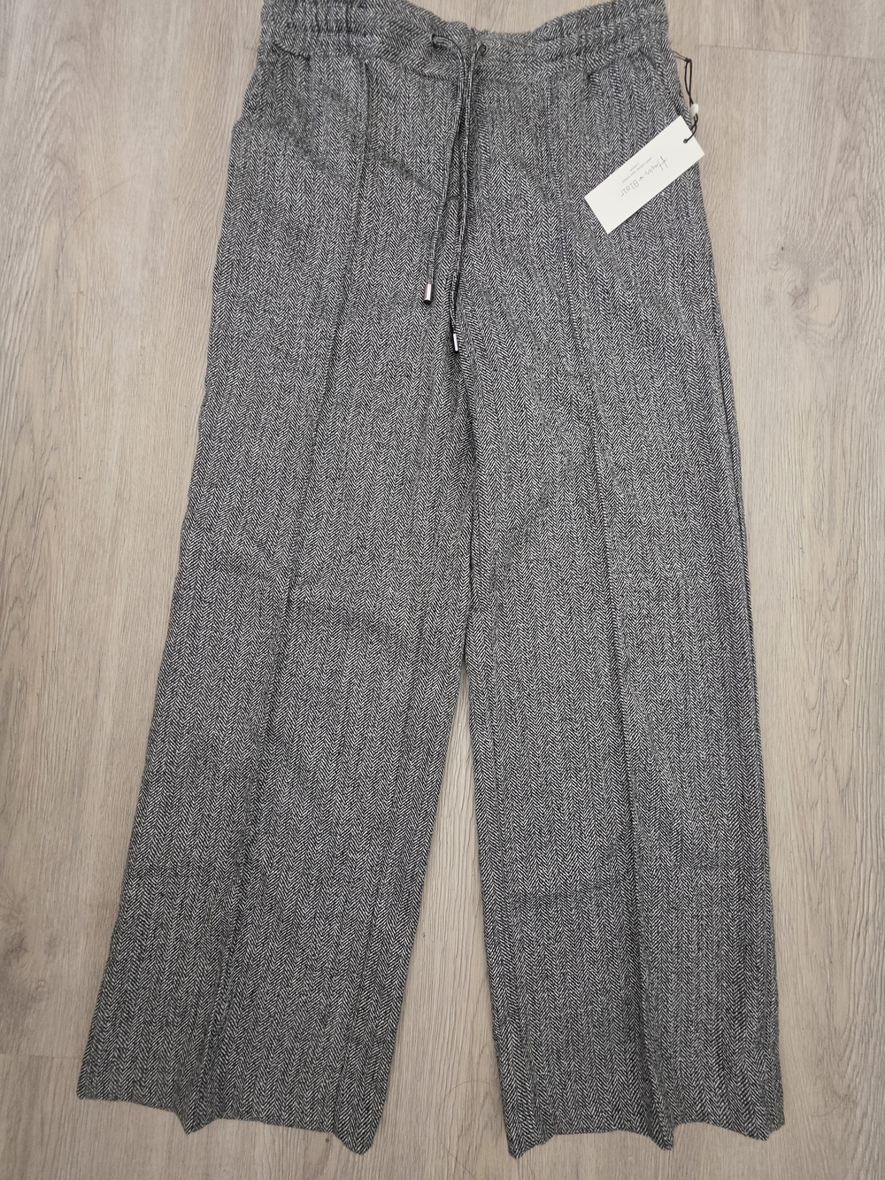 Haver & Blair London Herringbone Wide Leg Pants S/P NWT Drawstring